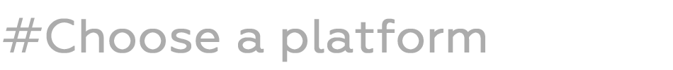 Выберите платформу